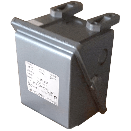 United Electric Pressure Switch, 400 Series Type H402 Models 550 to 555